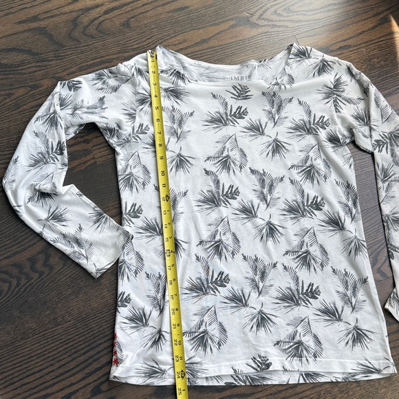 Anthropologie White and Black Long Sleeve Tee - Picture 4 of 6